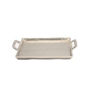 Alum. Tray w/Handles 10x14" - Raw Alum. - RAW NICKEL - RAW NICKEL