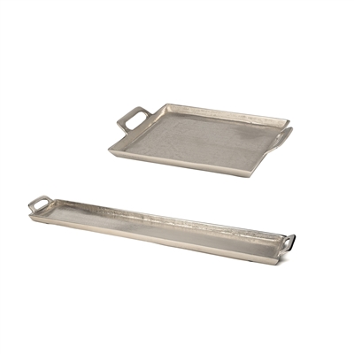 Alum. Tray w/Handles 10x14" - Raw Alum. - RAW NICKEL - RAW NICKEL - Imagen 5