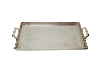 Alum. Tray w/Handles 11.5x20" - Raw Alum. - RAW NICKEL - RAW NICKEL
