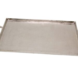 Alum. Tray w/Handles 15x25" - Raw Alum. - RAW NICKEL - RAW NICKEL