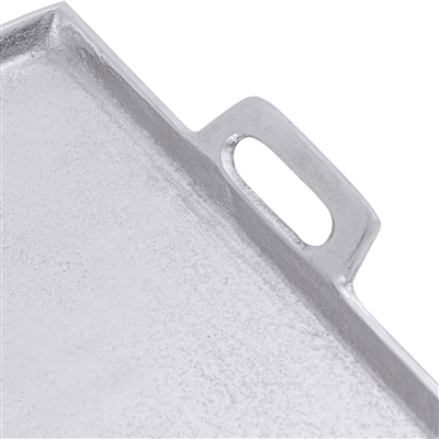 Alum. Tray w/Handles 15x25" - Raw Alum. - RAW NICKEL - RAW NICKEL - Imagen 3