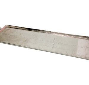 Alum. Tray w/Handles 10x34" - Raw Alum. - RAW NICKEL - RAW NICKEL