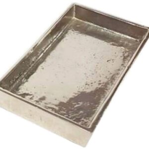 Sm. Alum. Rect. Plate 6.7" x 3.5" Raw Nickel -ST - RAW NICKEL