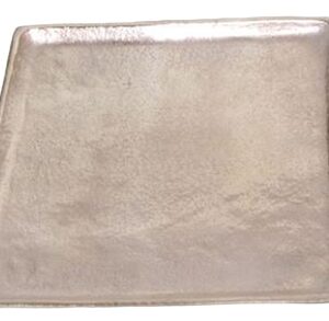 Plate Square Raw Nickel Dia 14.96” ALUMINUM- ST - Raw Nickel
