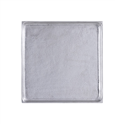 Plate Square Raw Nickel Dia 14.96” ALUMINUM- ST - Raw Nickel - Imagen 4