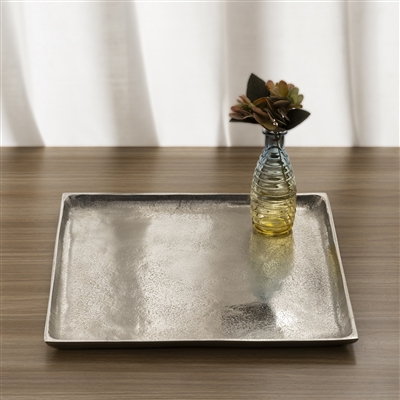 Plate Square Raw Nickel Dia 14.96” ALUMINUM- ST - Raw Nickel - Imagen 5