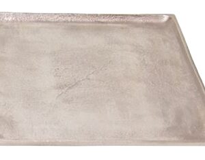 Plate Square Raw Nickel Dia 11” ALUMINUM- ST - Raw Nickel