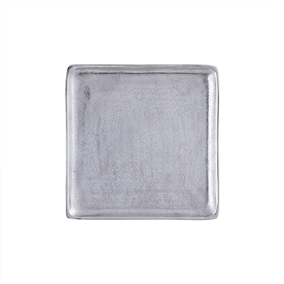 Plate Square Raw Nickel Dia 11” ALUMINUM- ST - Raw Nickel - Imagen 4