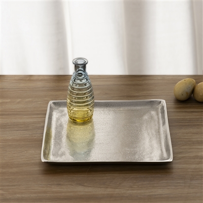 Plate Square Raw Nickel Dia 11” ALUMINUM- ST - Raw Nickel - Imagen 5