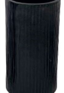 Flower Pot Raw Dark Brown ALUMINUM Dia H11.81”- A - Raw Dark Brown