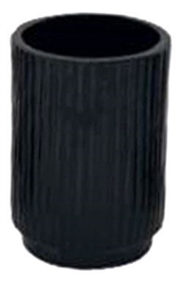 Flower Pot Raw Dark Brown ALUMINUM H7.08”- A - Raw Dark Brown