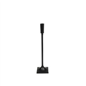 Candle Holder Black H 16.5" & Dia 3.9" - Black