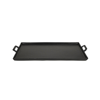 Black Alum. Tray with Handles 15x25” - Black