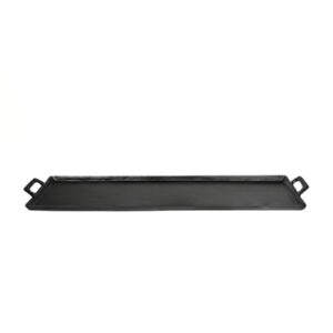 Black Alum. Tray with Handles 10x34” - Black
