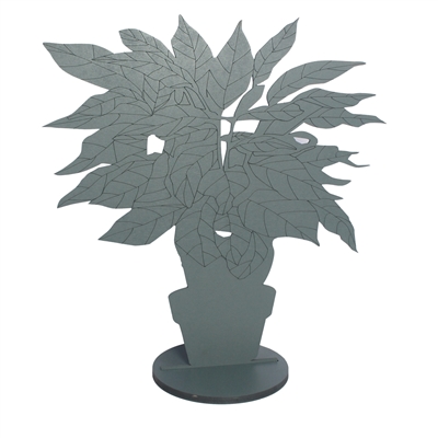 Lg. MDF Ficus Silhouette Green- A - A