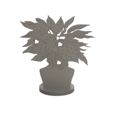 Sm. MDF Ficus Silhouette Mountain Grey- A - A