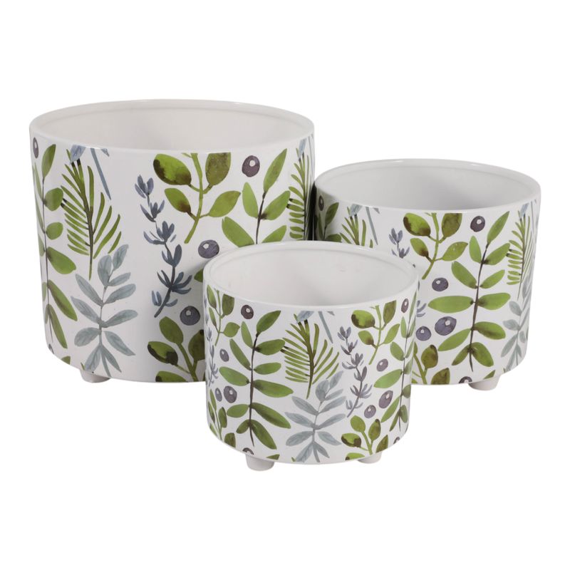 BARNETWORTH SET OF 3 GREEN PLANTER 11 (IN) - Imagen 5