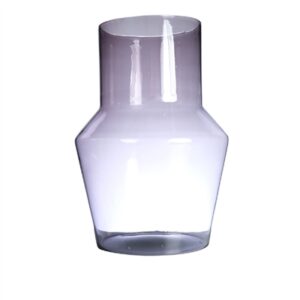 Evie Mouthblown Recycled Glass Vase Purple Dia 11”- ST - Purple