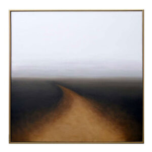 Autumn Silence - 48" X 48" - Gold Floater Frame - Gold
