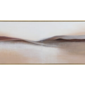 Desert Sands - 72" X 30" - Gold Floater Frame - Brown