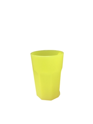 Italian Plastic 11.2 Oz Frosted Glass Lemon- A