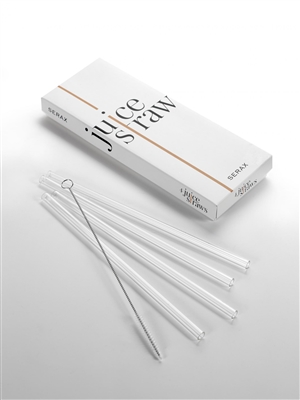 Juice Straw D0,9 H23 Set/4 With Brush -A