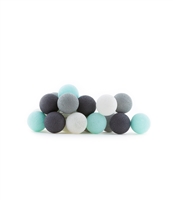 String Light - 20 Lights- Aqua Grey- A