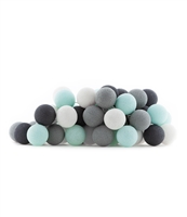 String Light - 50 Lights- Aqua Grey- A
