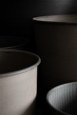 Set of 3 OUT Light Grey Planters - Light Grey - Imagen 3