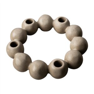 BRIGHT CANDLE HOLDER beige - Beige - Beige