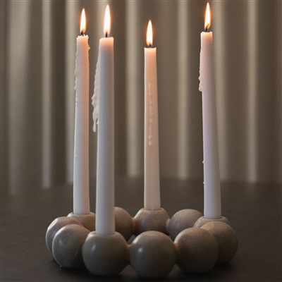 BRIGHT CANDLE HOLDER beige - Beige - Beige - Imagen 2
