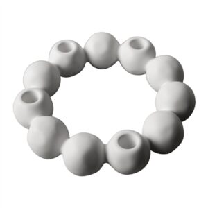 BRIGHT CANDLE HOLDER white - White - White