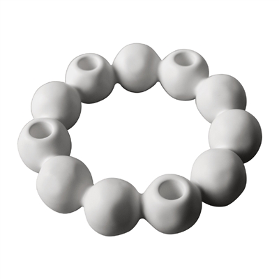 BRIGHT CANDLE HOLDER white - White - White