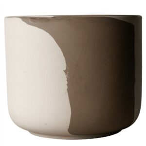 CALM POT - White & Brown