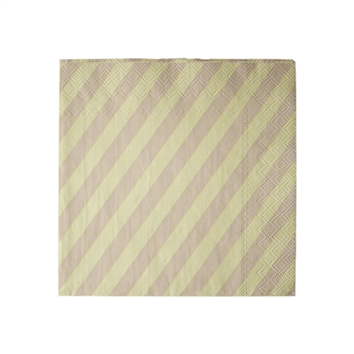 NAPKIN stripe yellow - Stripe Yellow