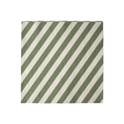 NAPKIN stripe green - Stripe Green