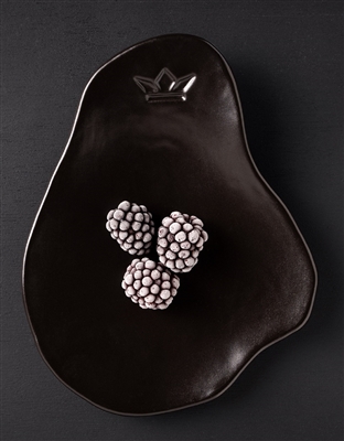 Appetizer Side Plate/Spoon Rest Ceramic Black Matt- Set of 4 - Black Matt - A - Black Matt - Imagen 6
