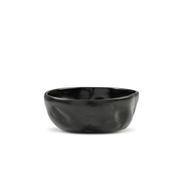 Set of 2 Dented Bowl Lg Black Matt - A - Black Matt