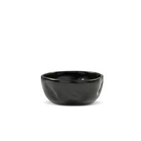 Set of 2 Dented Bowl Med Black Matt - A - Black Matt