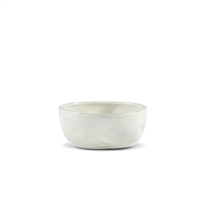Set of 2 Dented Bowl Med White - A - White