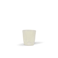 Dented Cup Ceramic - Set of 4 White - A - White