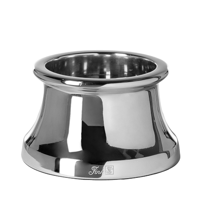 Palina Lantern Base without Glass Nickel Plated Smooth Silver Lg - ST - Silver