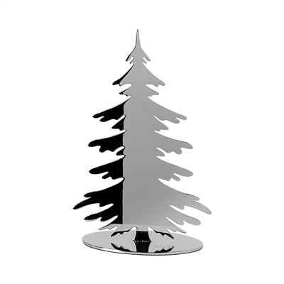 Kris Stainless Steel Silver Decorative Tree - Silver