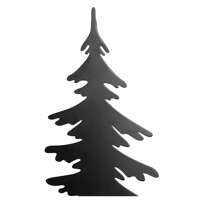 Kris Powder Coated Smooth Black Decorative Tree - Black - Imagen 4
