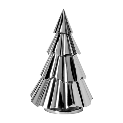 Francy Silver Shiny Iron Decorative Tree - Silver