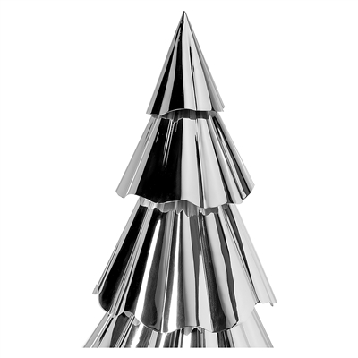 Francy Silver Shiny Iron Decorative Tree Lg - Silver - Imagen 2