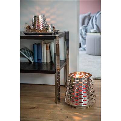 Luma Silver Lantern Stainless Steel - Silver - Imagen 3