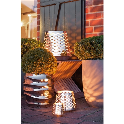 Luma Silver Lantern Stainless Steel - Silver - Imagen 5