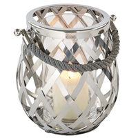 Otis Storm Lamp Glass Stainless Steel Silver-Coloured - Silver
