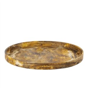 Tortoiseshell Large Round Tray - Tortoiseshell